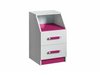 Tiroirs de bureau Sorviru 102 (Blanc + Rose)