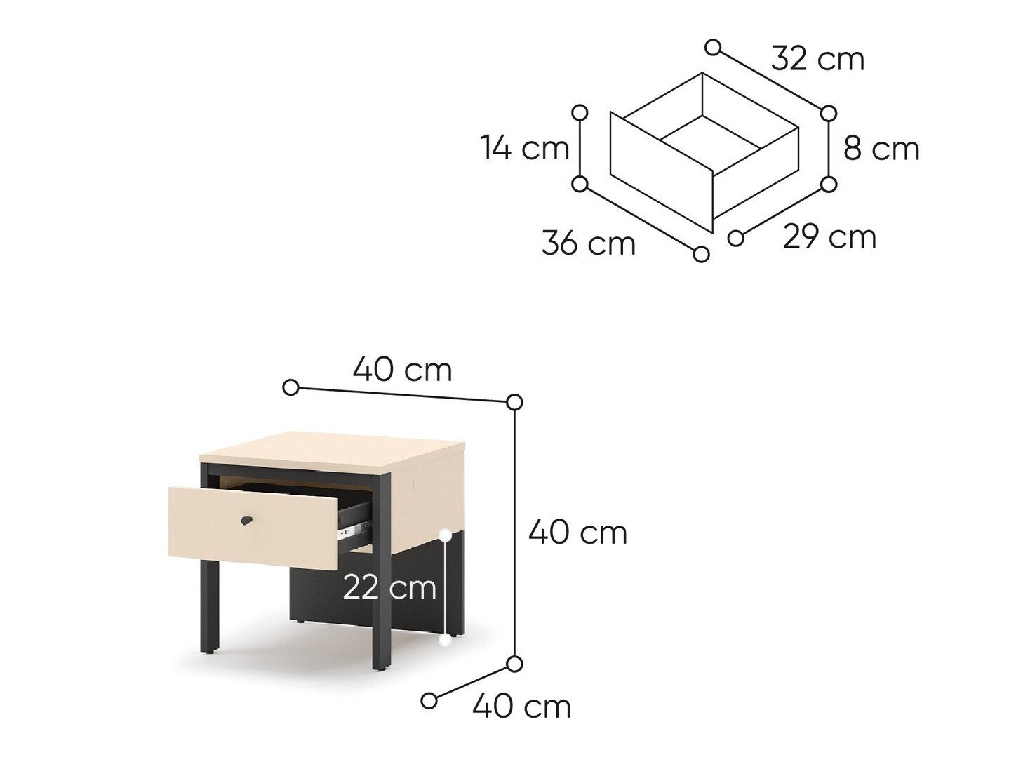 Table de chevet Virmoro 103