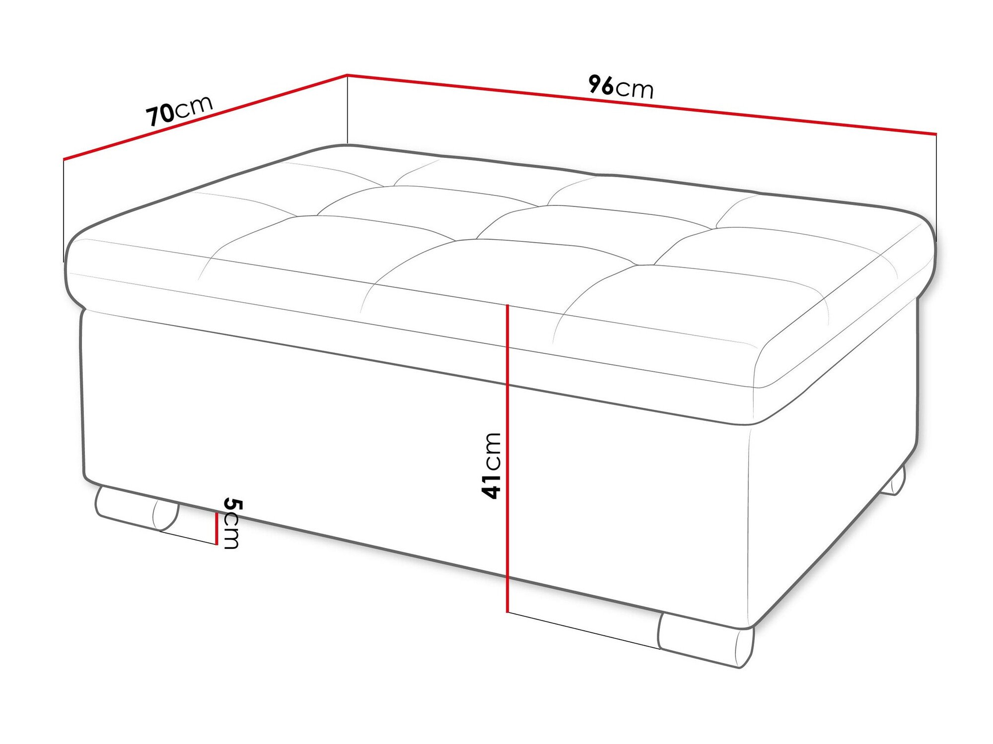 Banc rembourré Comfivo Gemma I (Clara 215.02)