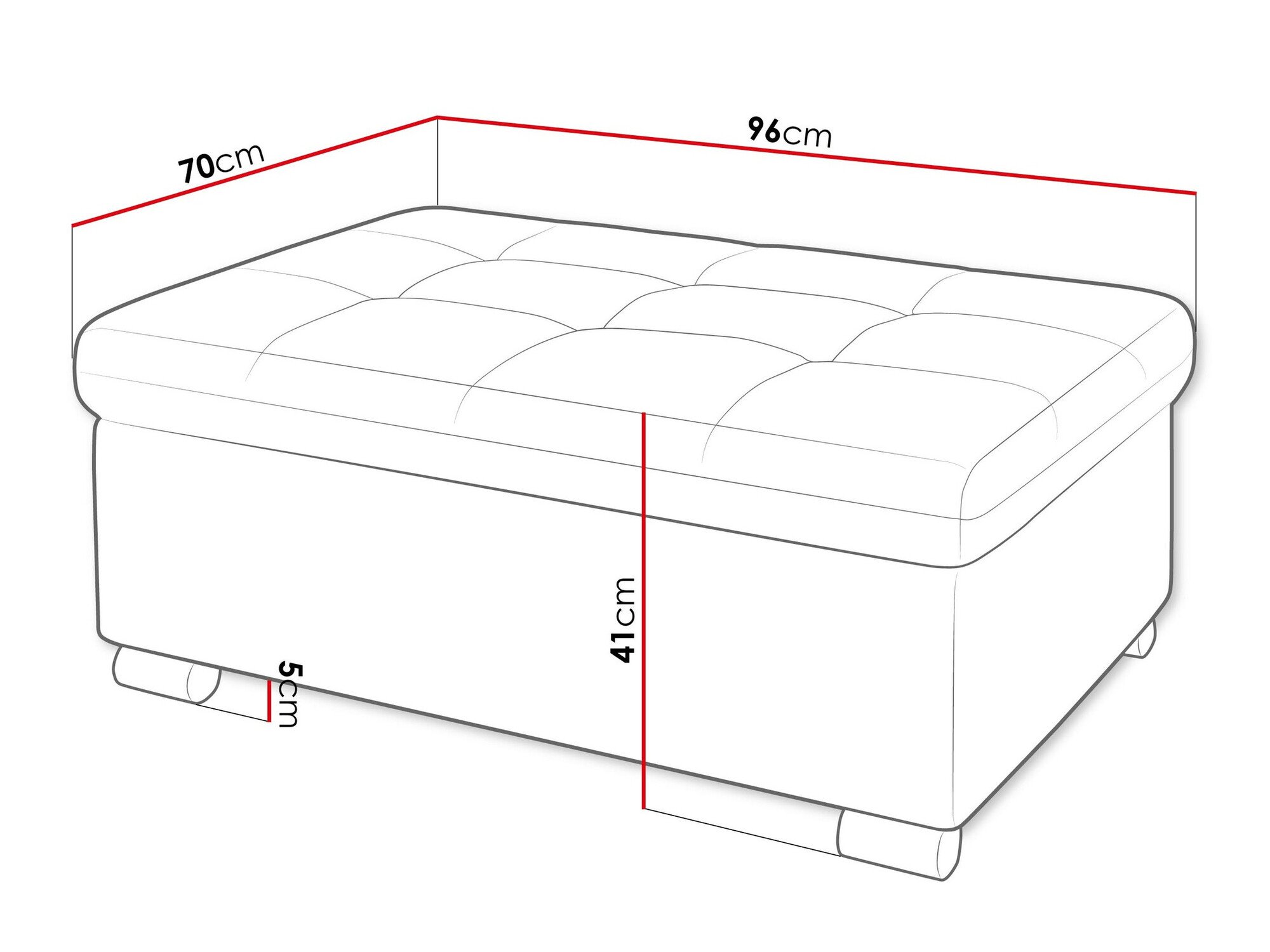 Banc rembourré Comfivo Gemma I (Clara 215.03)