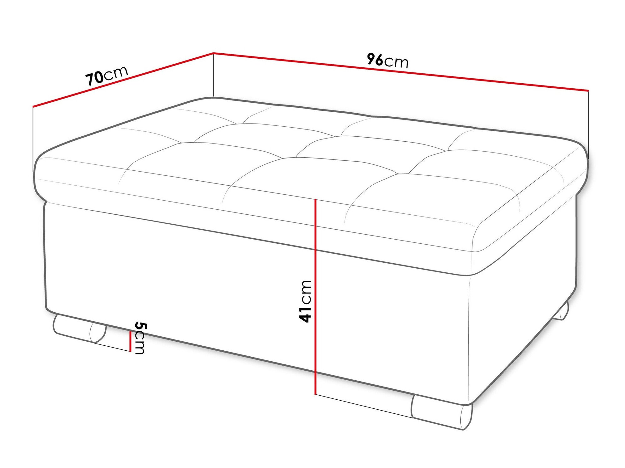 Banc rembourré Comfivo Gemma I (Clara 215.10)