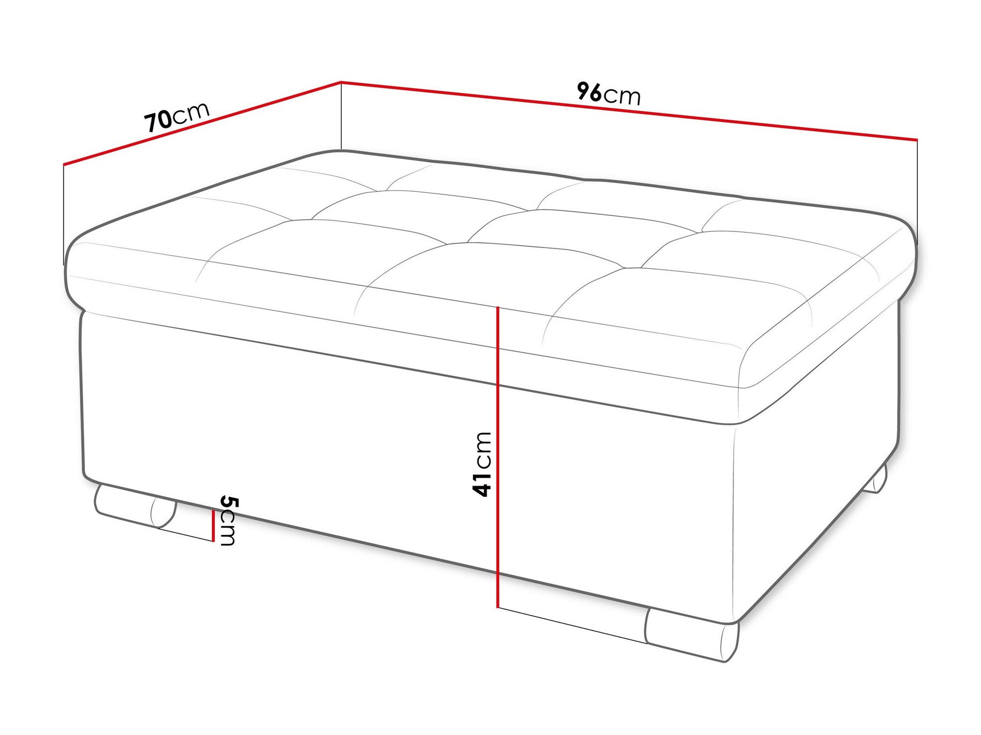 Banc rembourré Comfivo Gemma I (Clara 215.11)