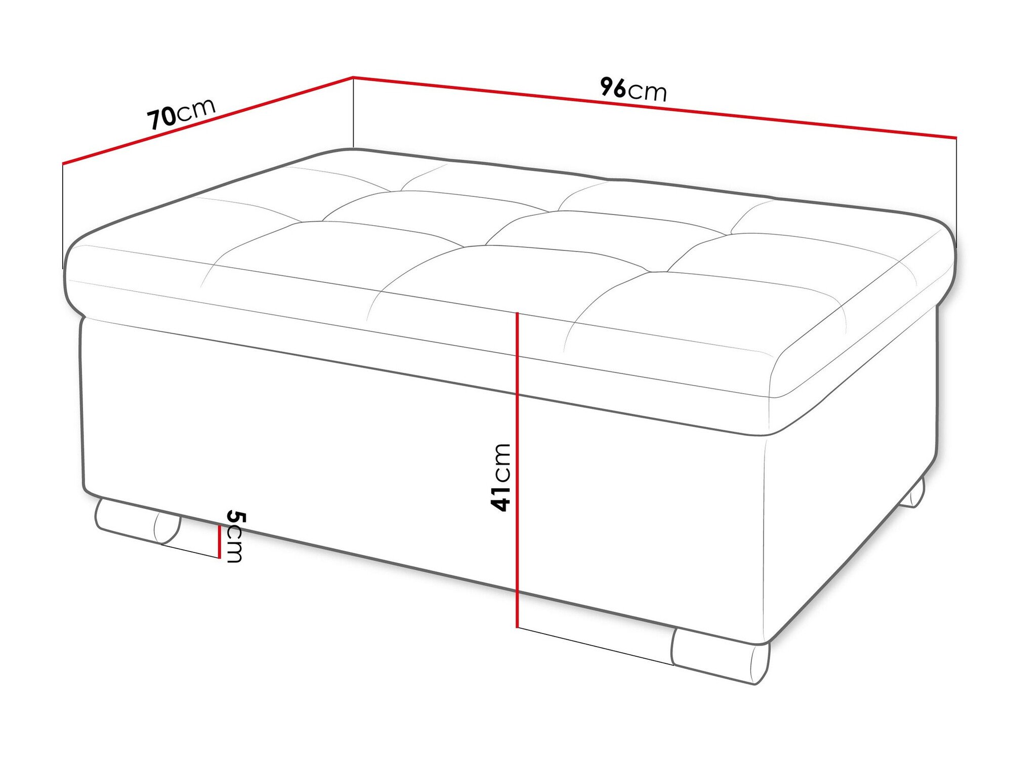 Banc rembourré Comfivo Gemma I (Wave 05)
