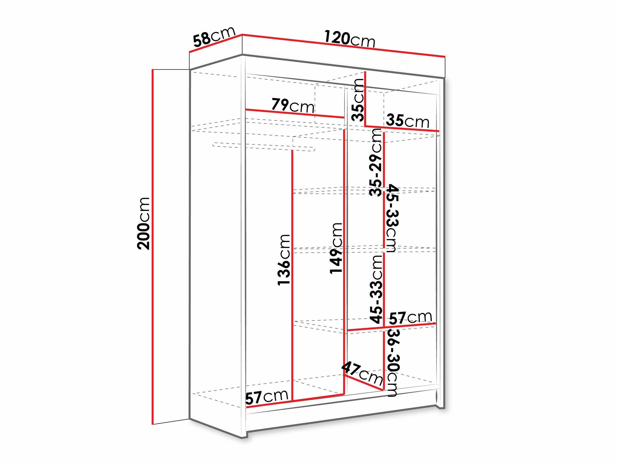 Armoire Closico Pacron III (Cachemire)
