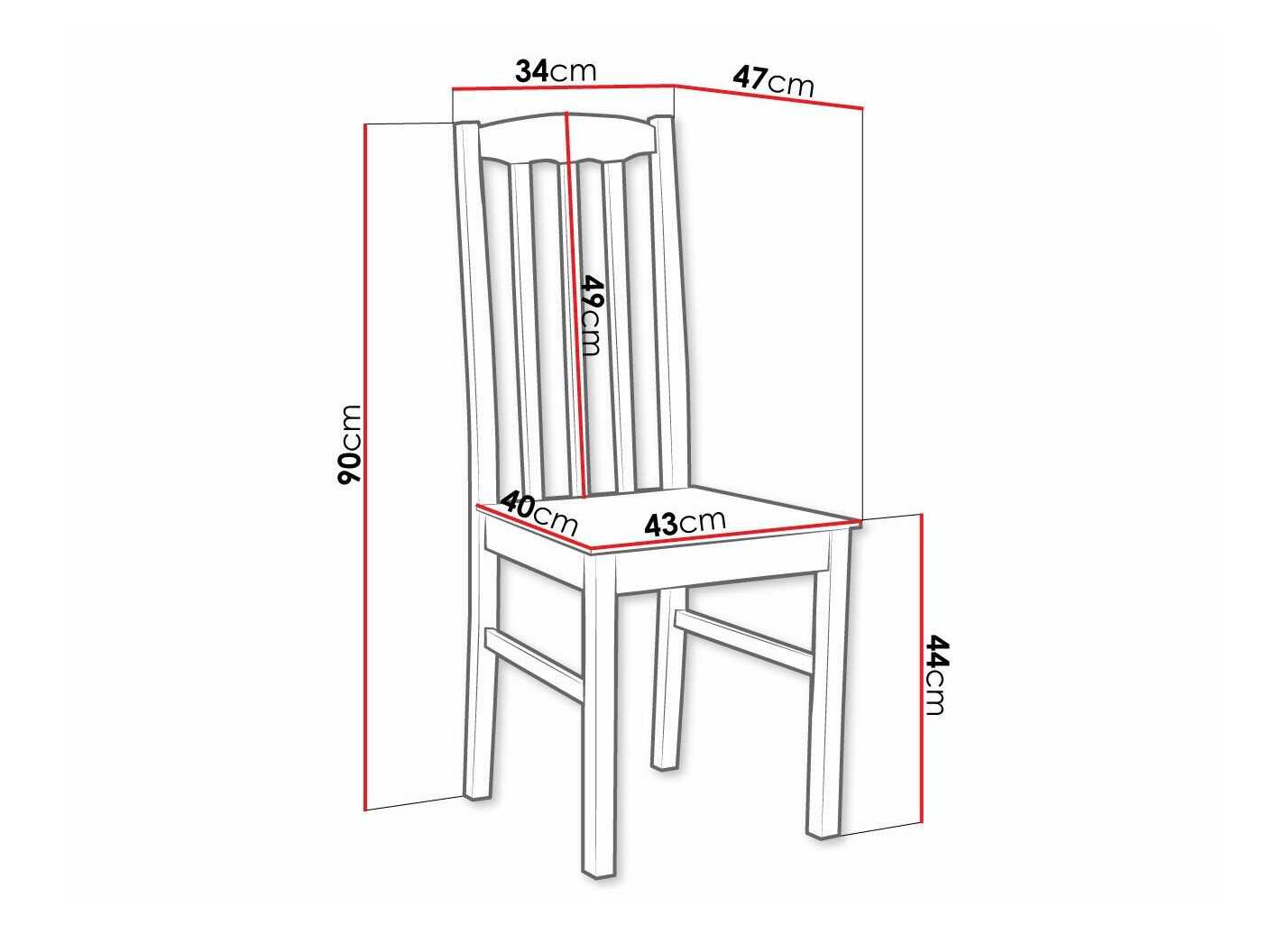 Chaise Victorville 367 (Noir)