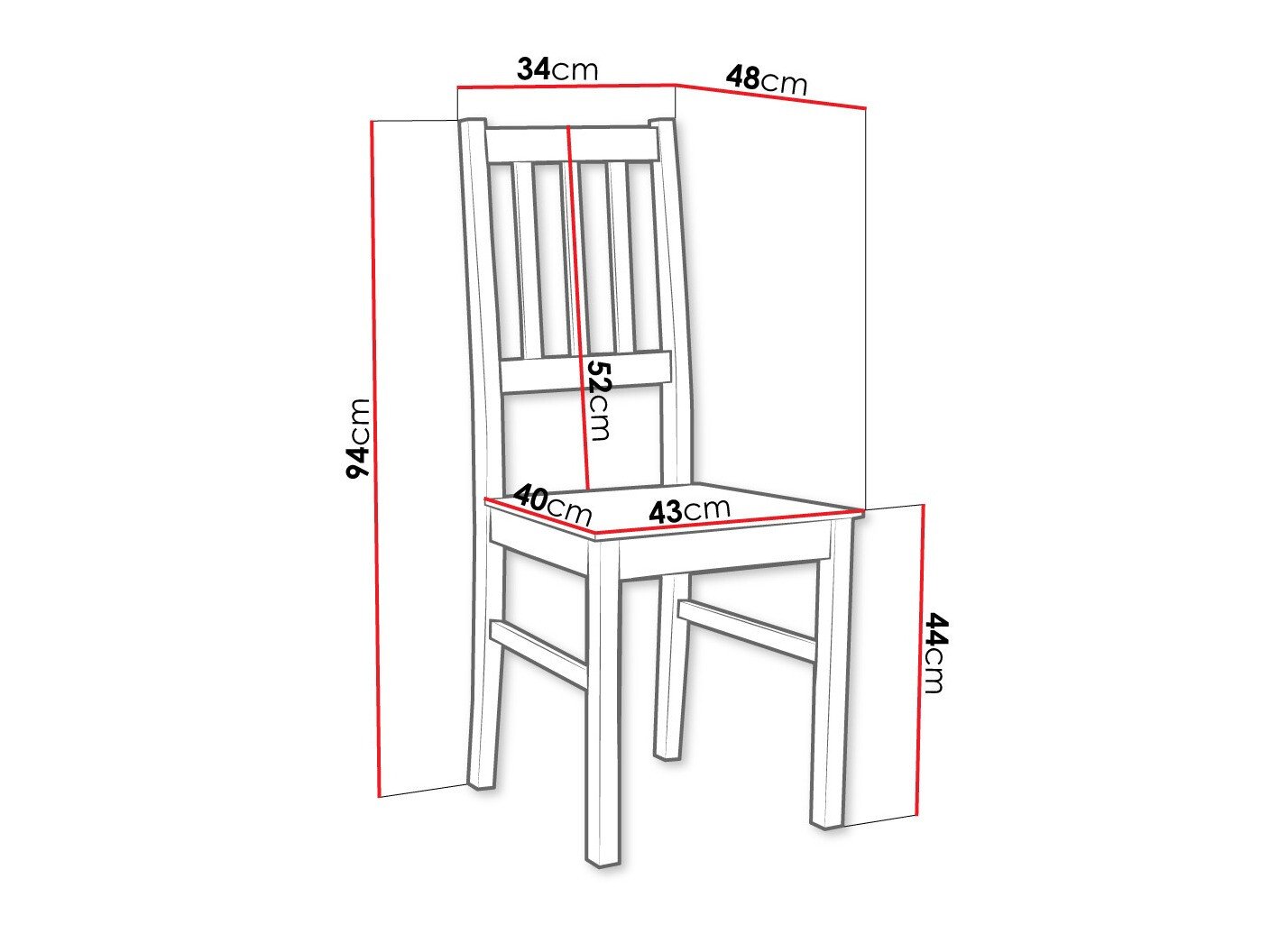 Chaise Victorville 114 (Blanc)