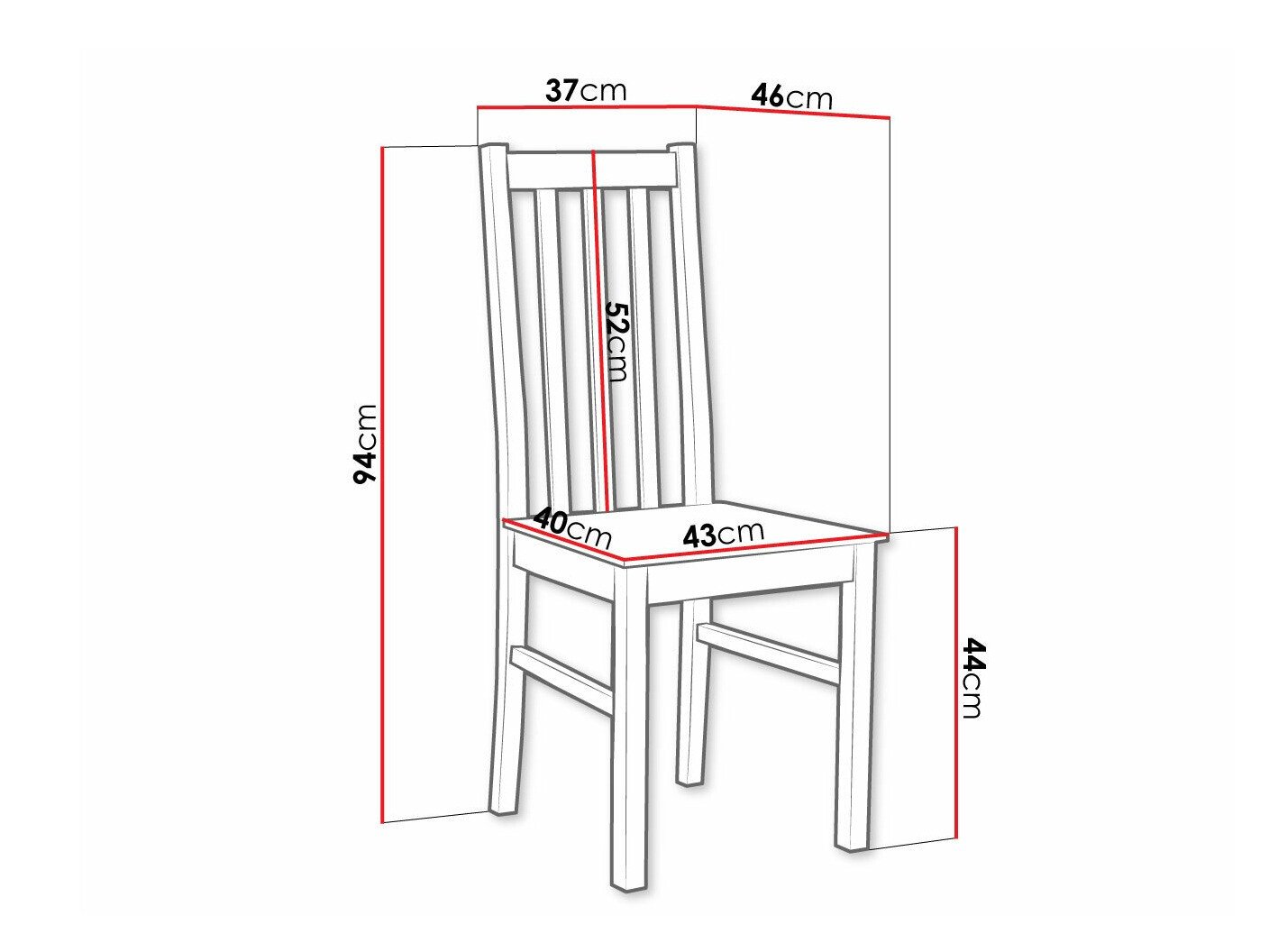 Chaise Victorville 115 (Blanc)