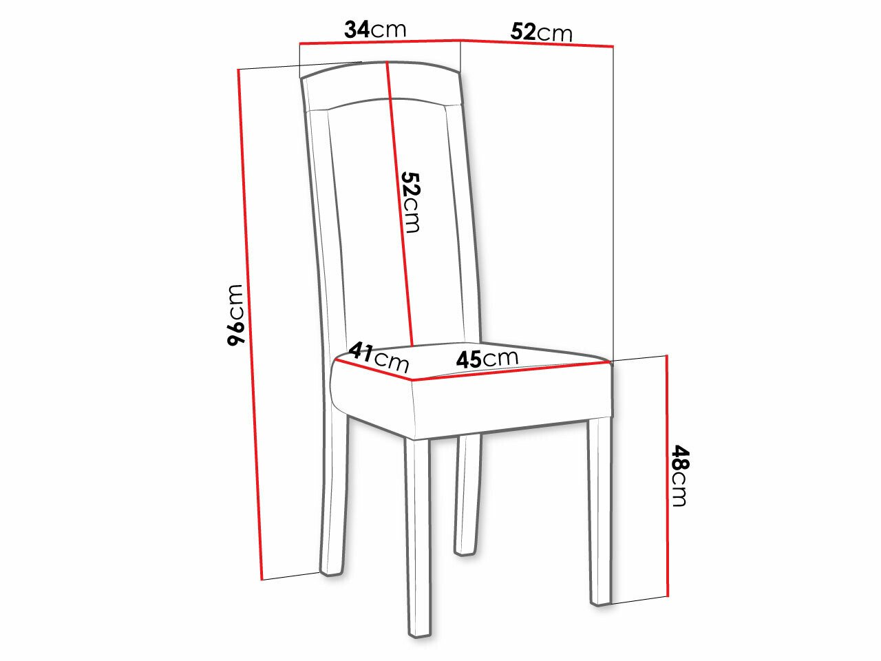 Chaise Victorville 345 (Noir)