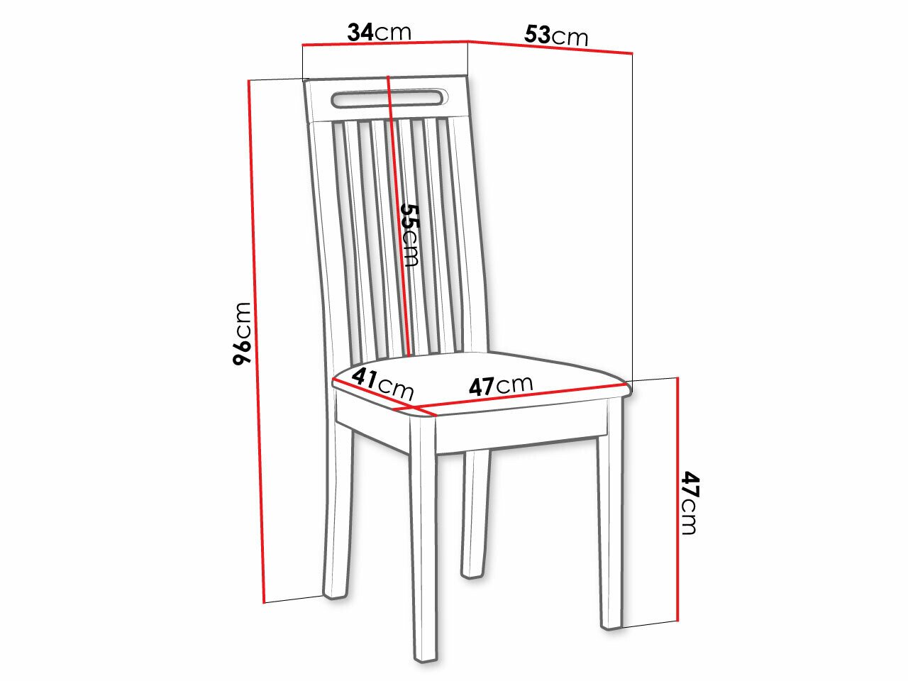 Chaise Victorville 348 (Blanc)