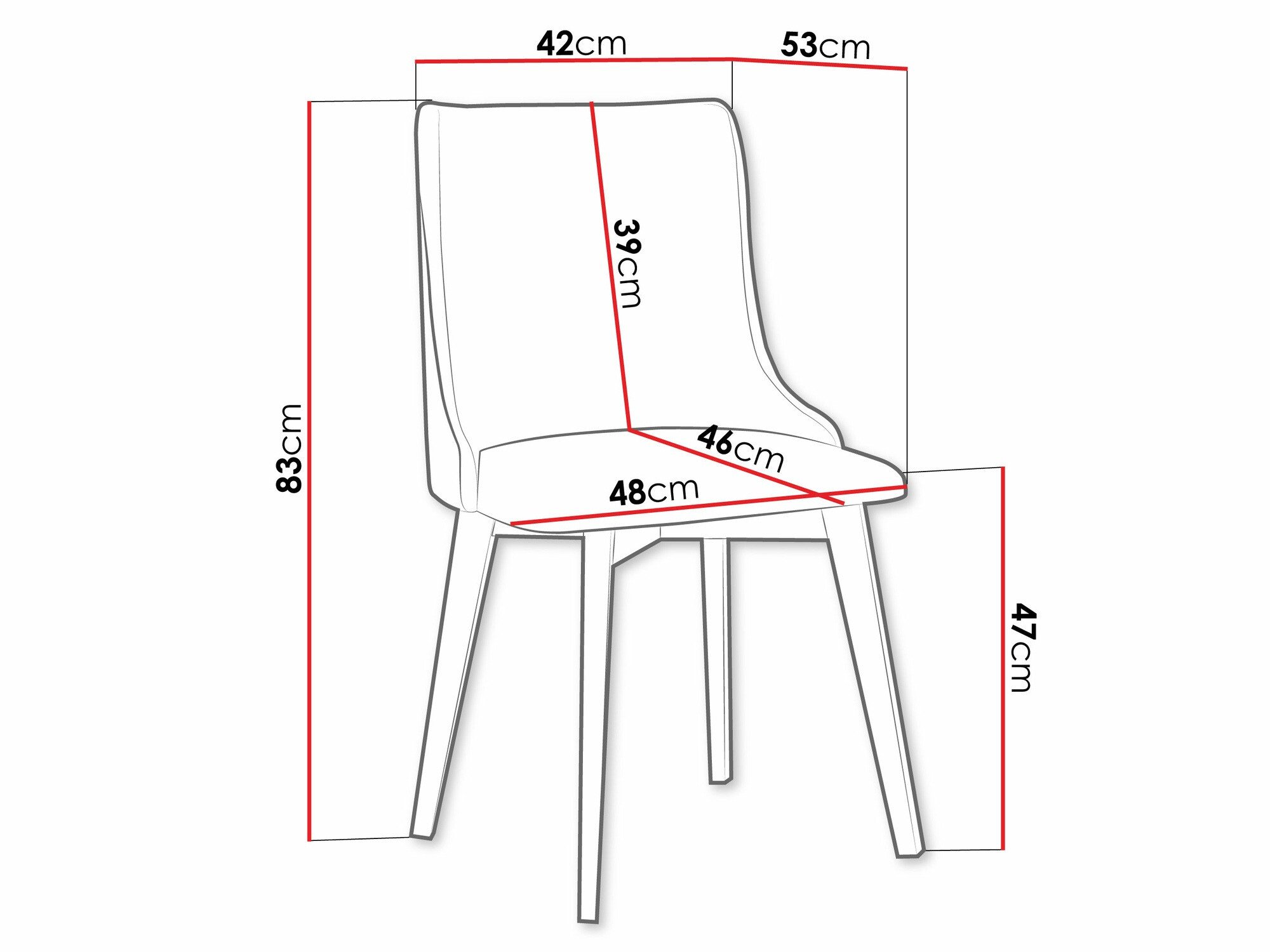Chaise Victorville 364 (Blanc)