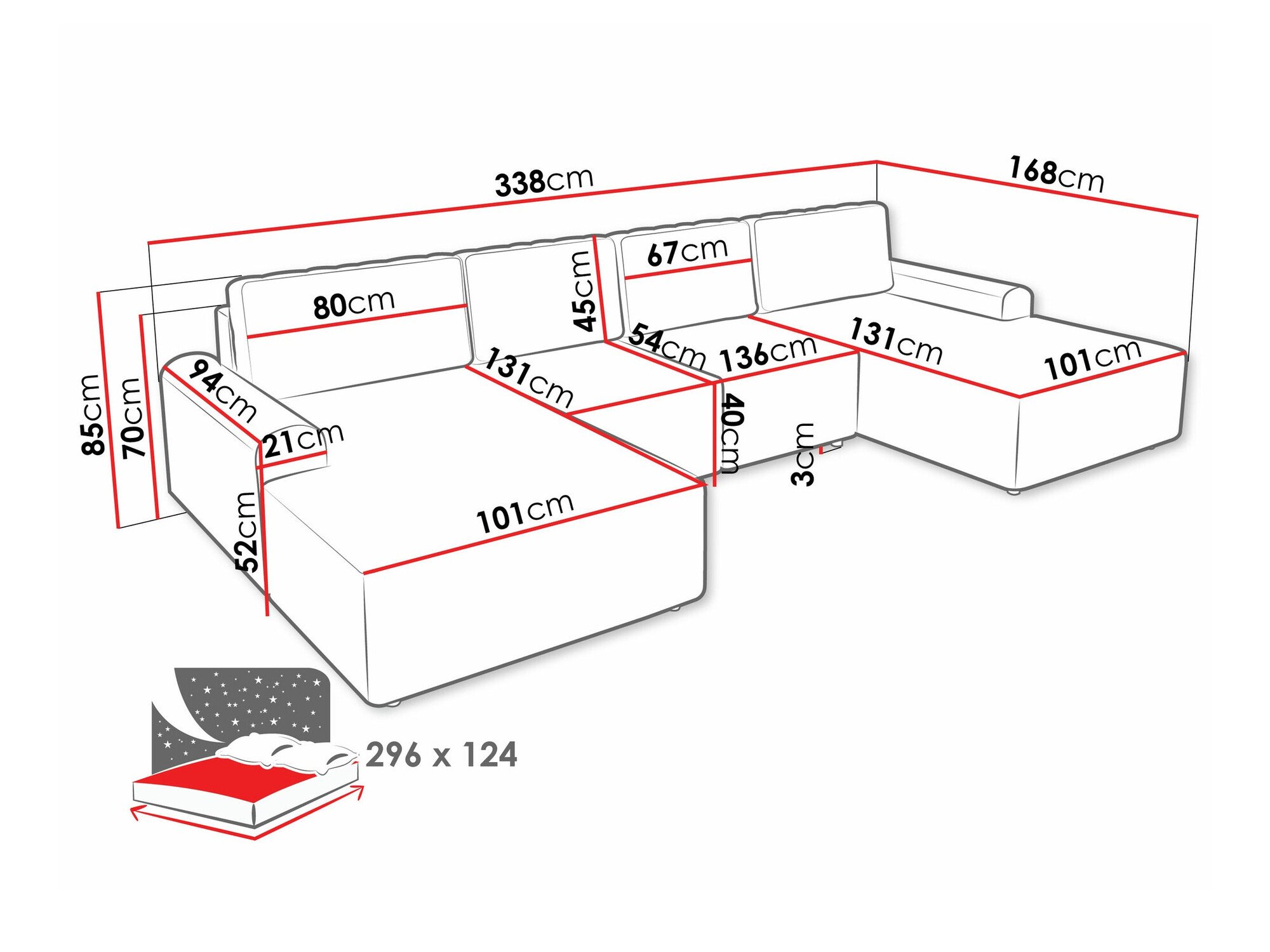 Canapé d'angle Stonecrest 106 (Sierra 741)