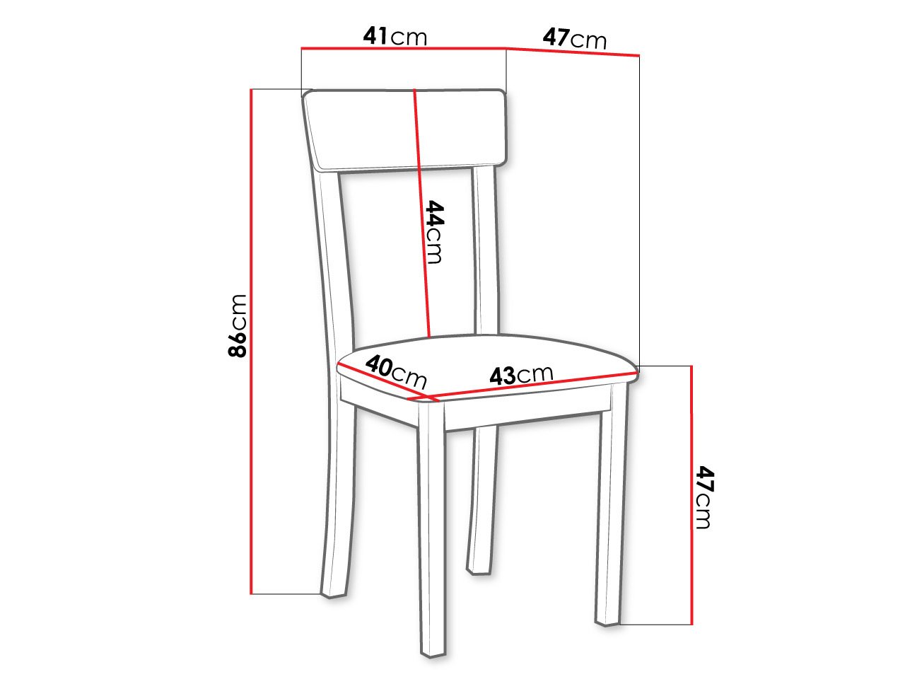 Chaise Victorville 352 (Blanc)