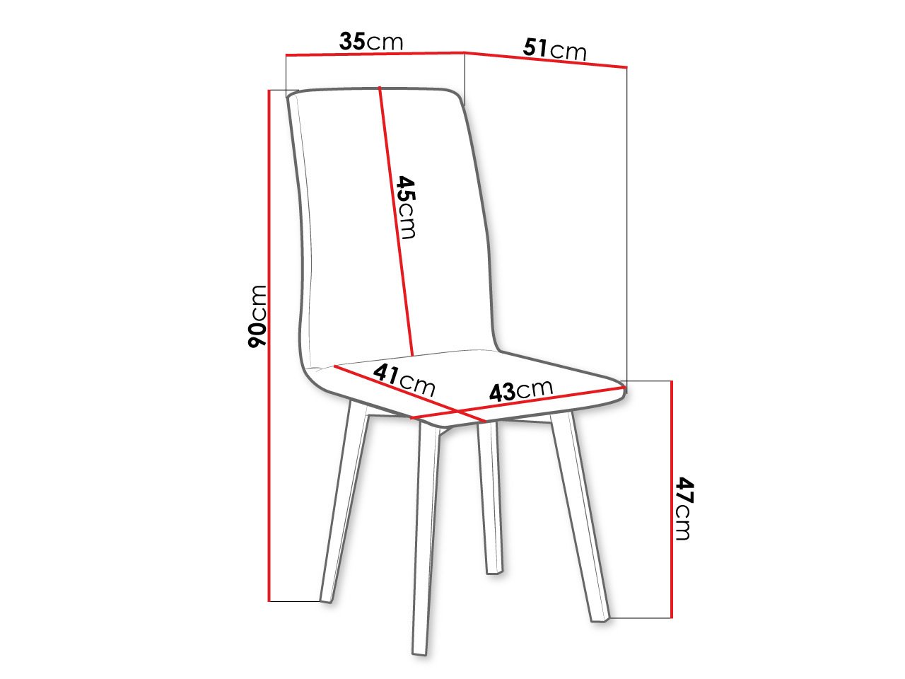 Chaise Victorville 269 (Noix)