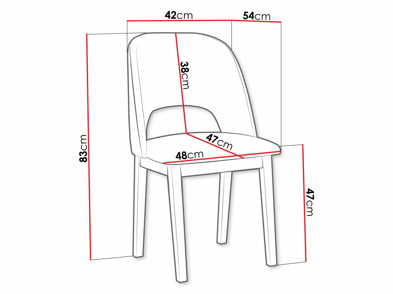 Chaise Victorville 333 (Noix)