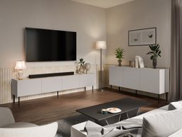 Ensemble de salon Melbela 109 (Cachemire + Chêne)