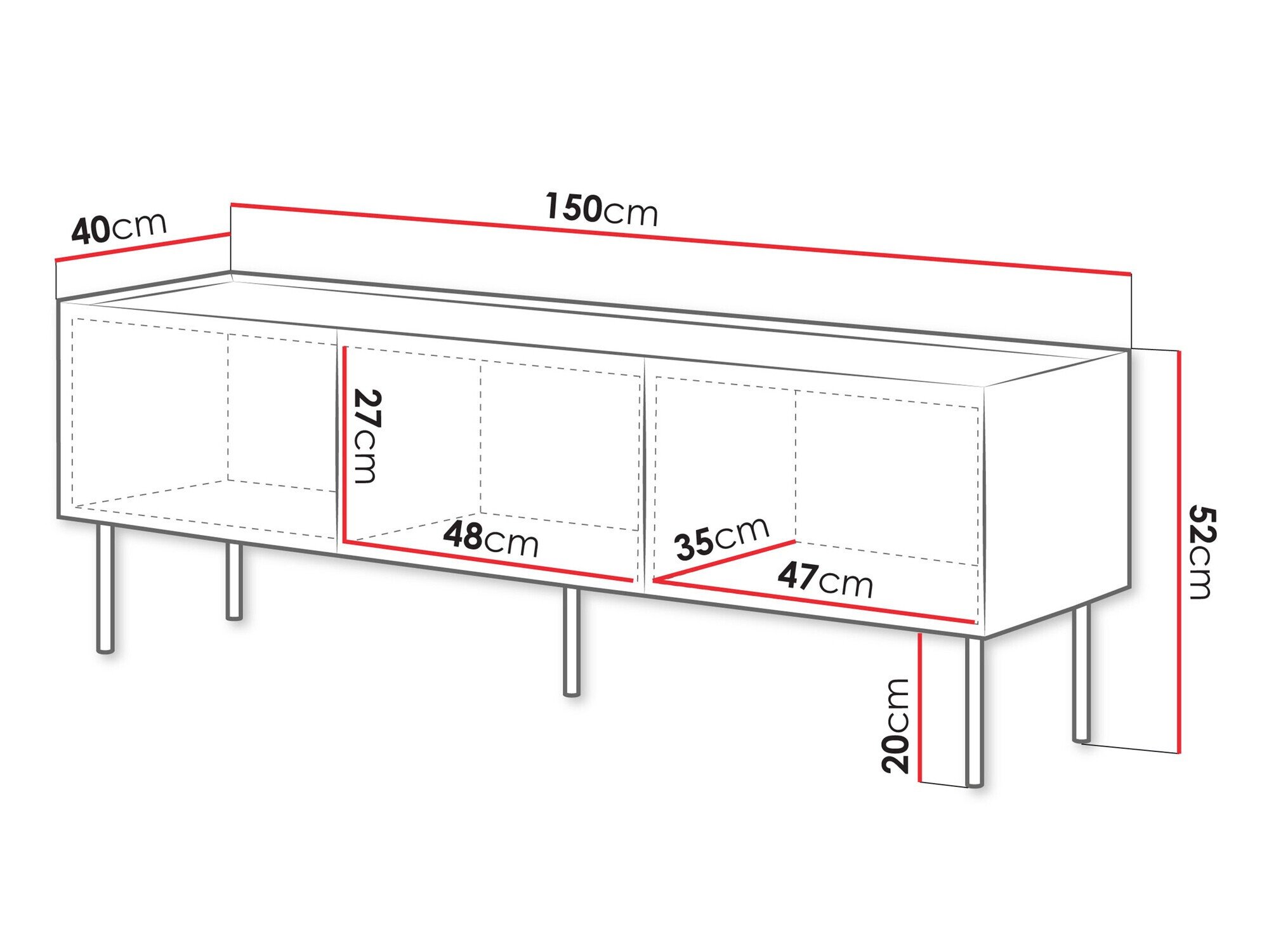 Meuble TV Melbela 106 (Cachemire + Chêne)