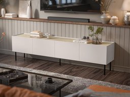 Meuble TV Melbela 107 (Cachemire + Chêne)