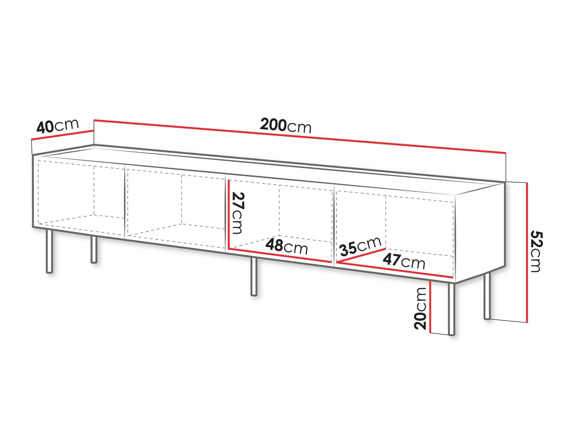 Meuble TV Melbela 107 (Cachemire + Chêne)