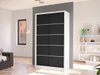 Armoire Closico 167 (Blanc + Noir)