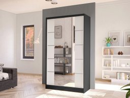 Armoire Closico 168 (Noir + Blanc)