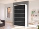 Armoire Closico Fractor IV (Blanc + Noir)