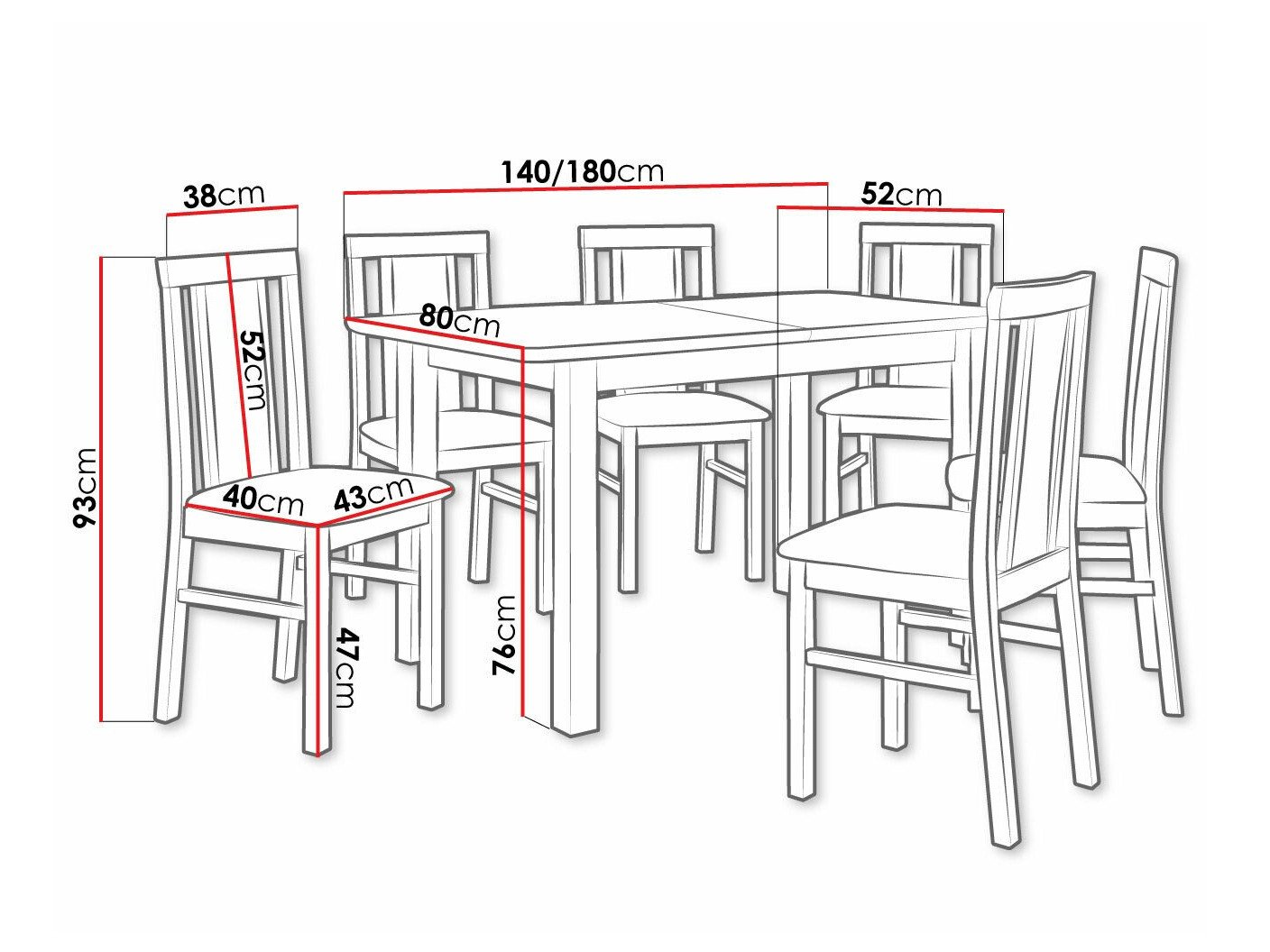 Salle à manger complète Victorville 238