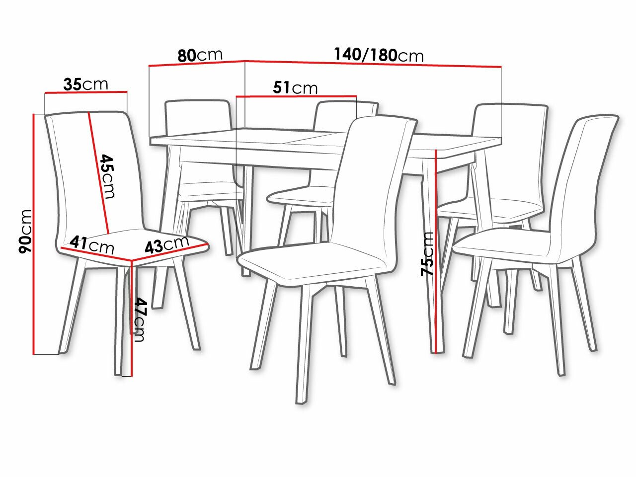 Salle à manger complète Victorville 290