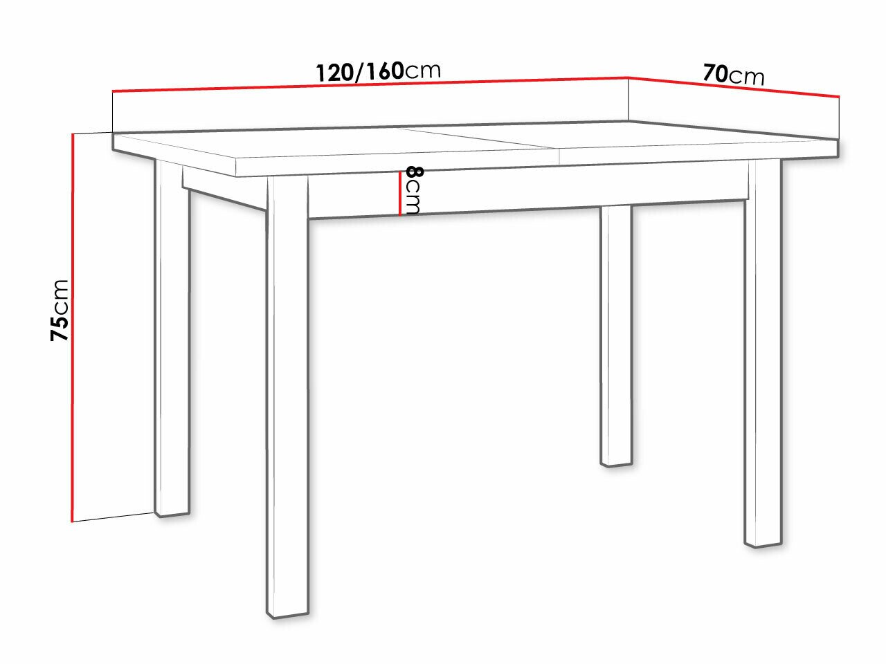Table Victorville 111 (Blanc)