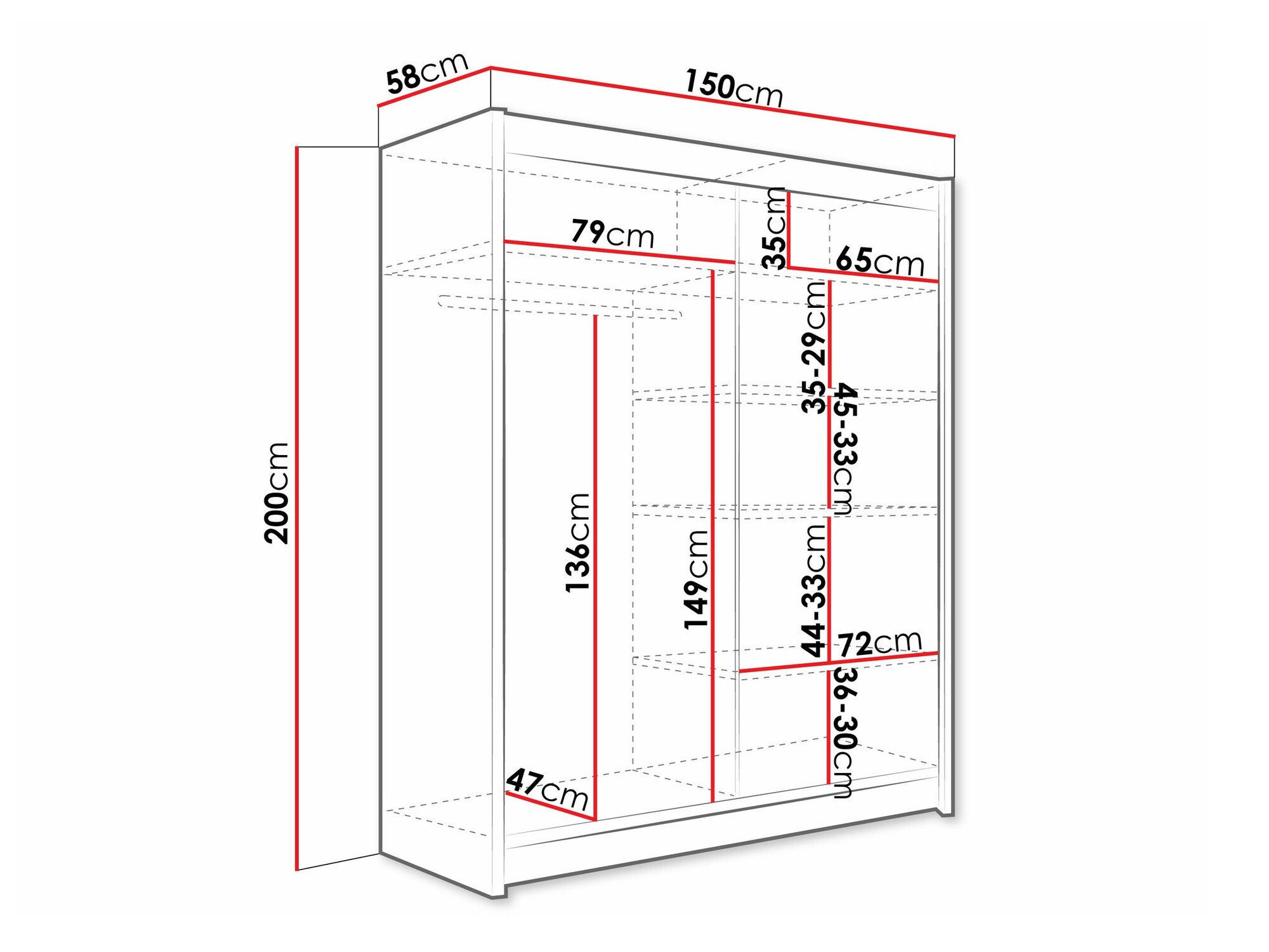 Armoire Closico 116 (Cachemire)