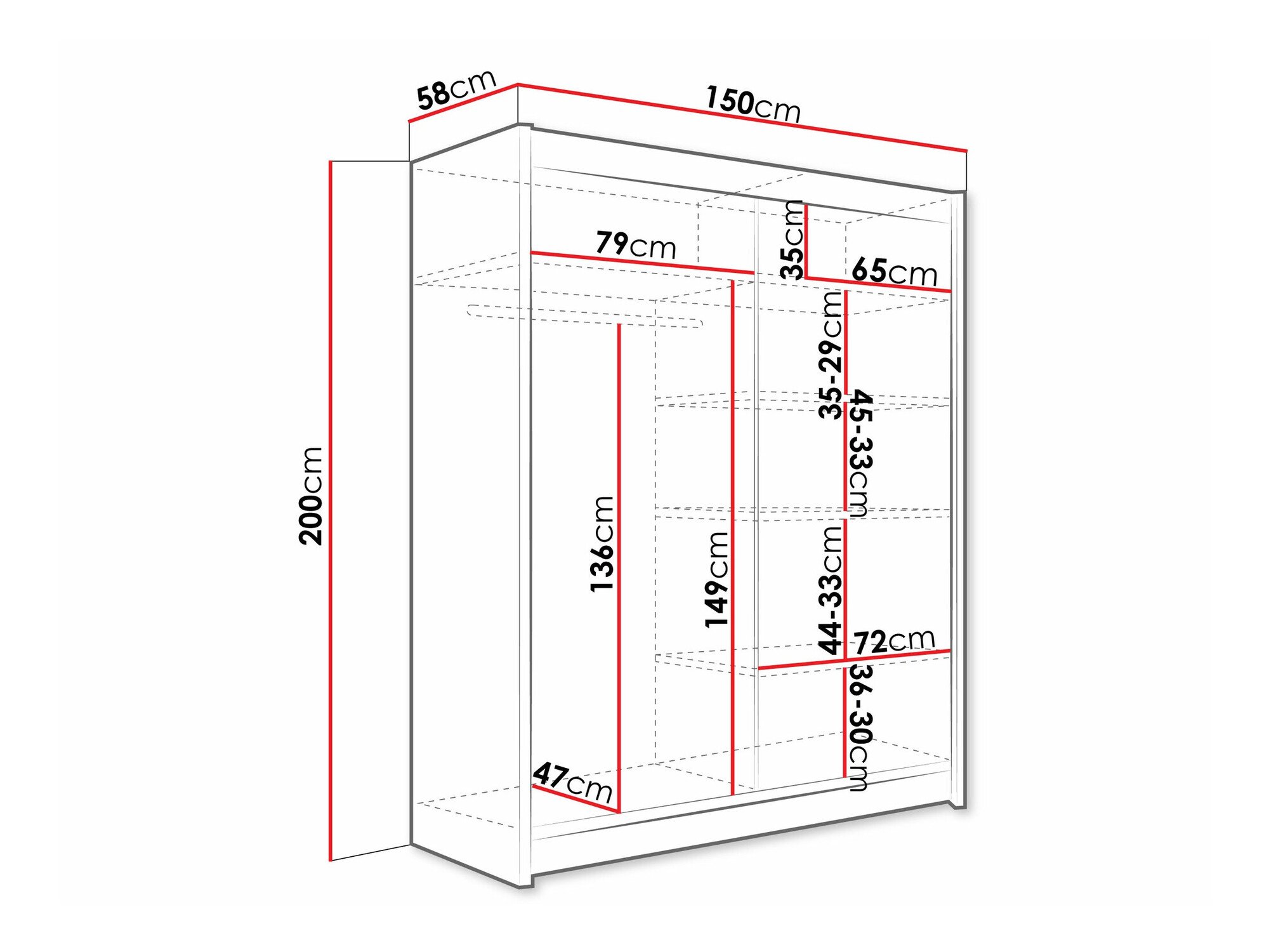 Armoire Closico 121 (Cachemire)