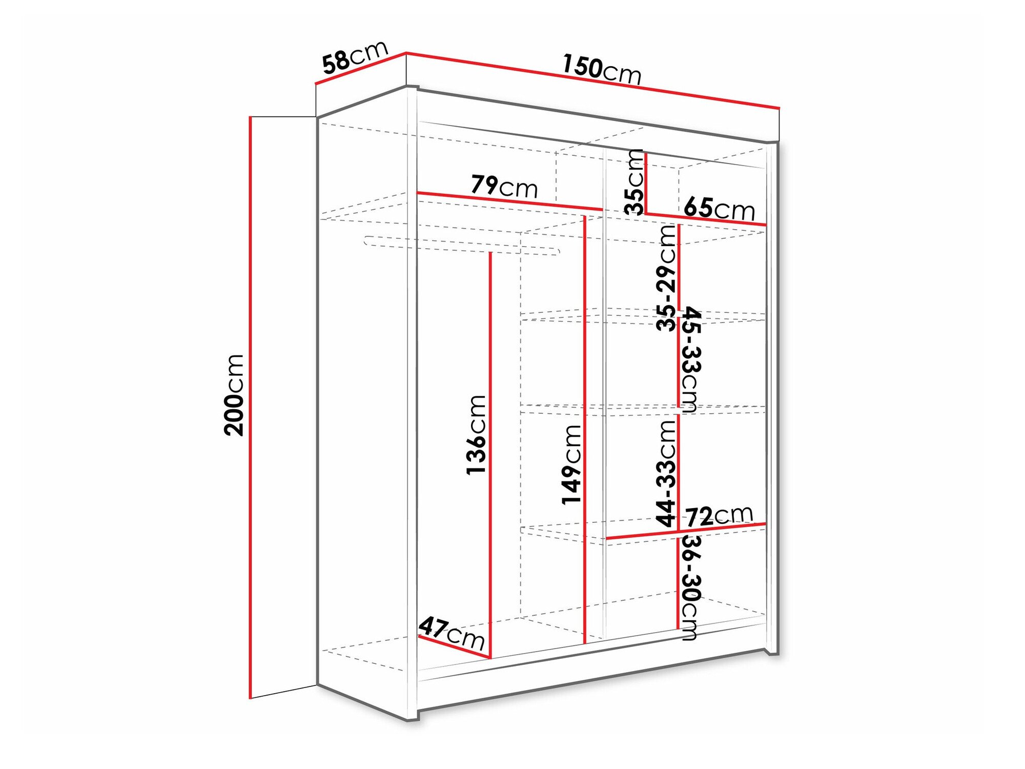 Armoire Closico 121 (Cachemire)