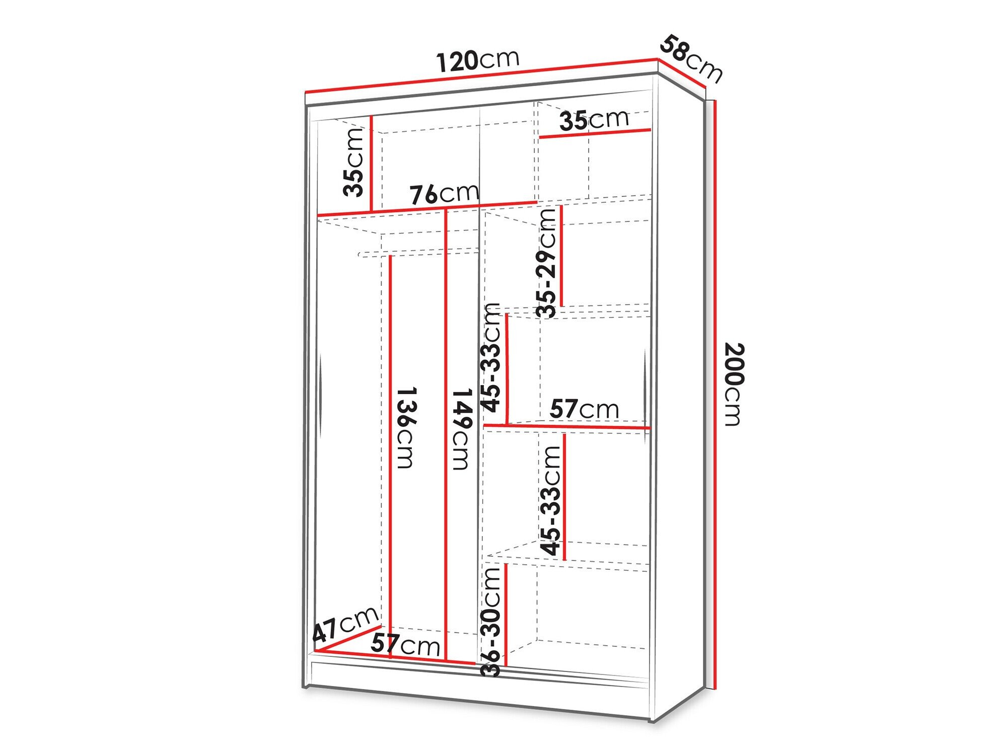 Armoire Closico 150 (Cachemire)