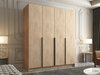 Armoire Closico 192 (Clair bois + Noir)