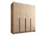 Armoire Closico 192 (Clair bois + Noir)