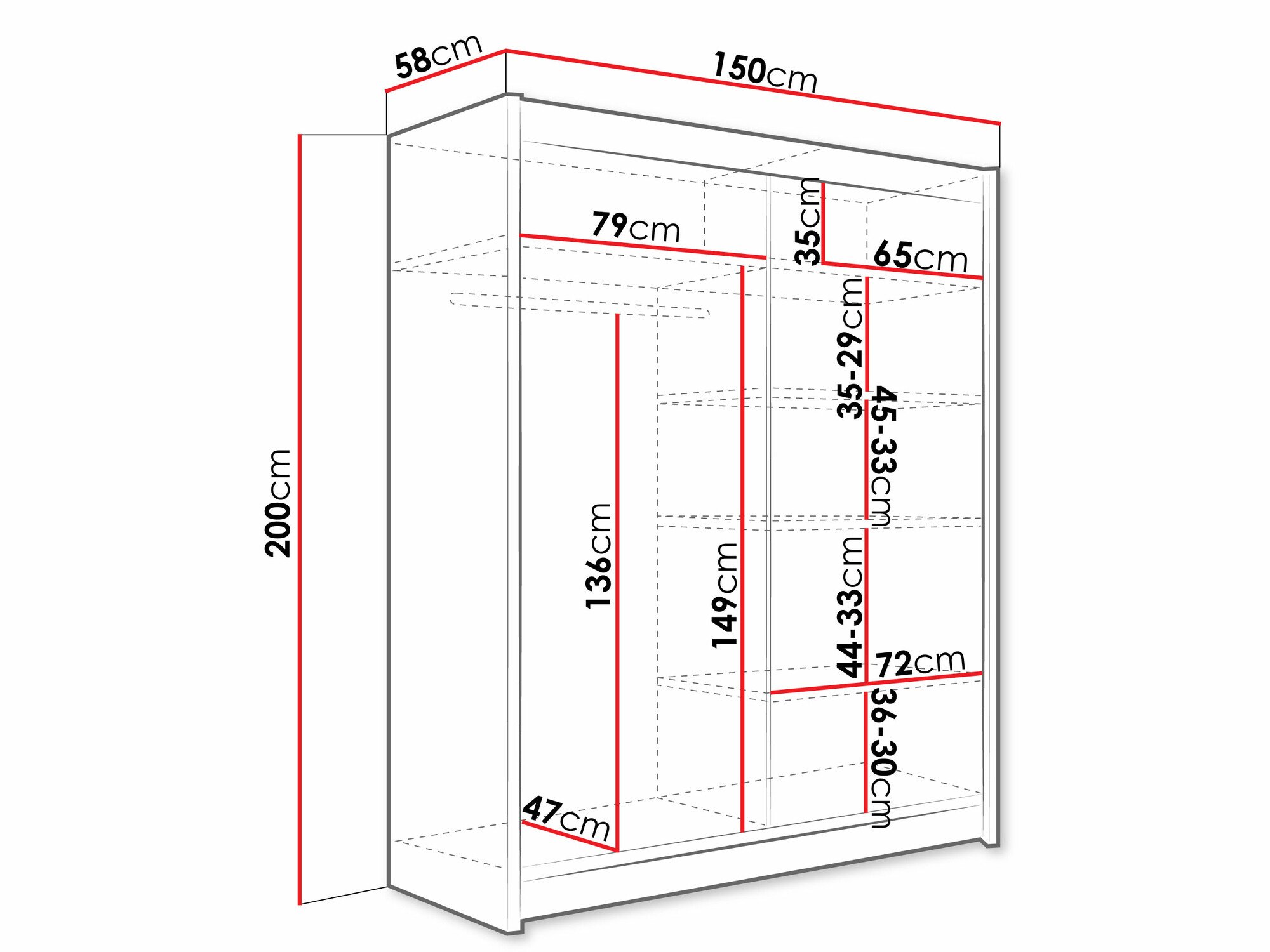 Armoire Closico Camera V (Blanc)