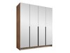 Armoire Closico Navor III (Clair bois + Noir)