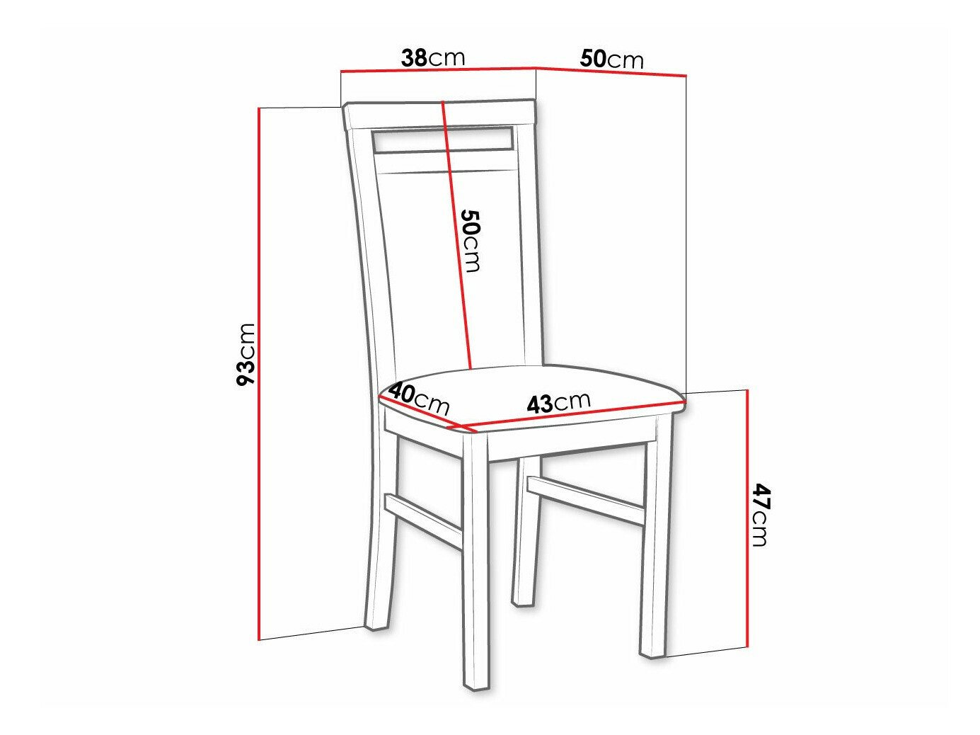 Chaise Victorville 154 (Blanc)