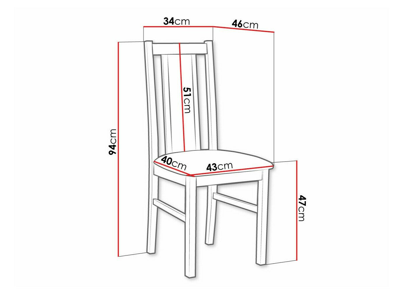 Chaise Victorville 143 (Blanc)