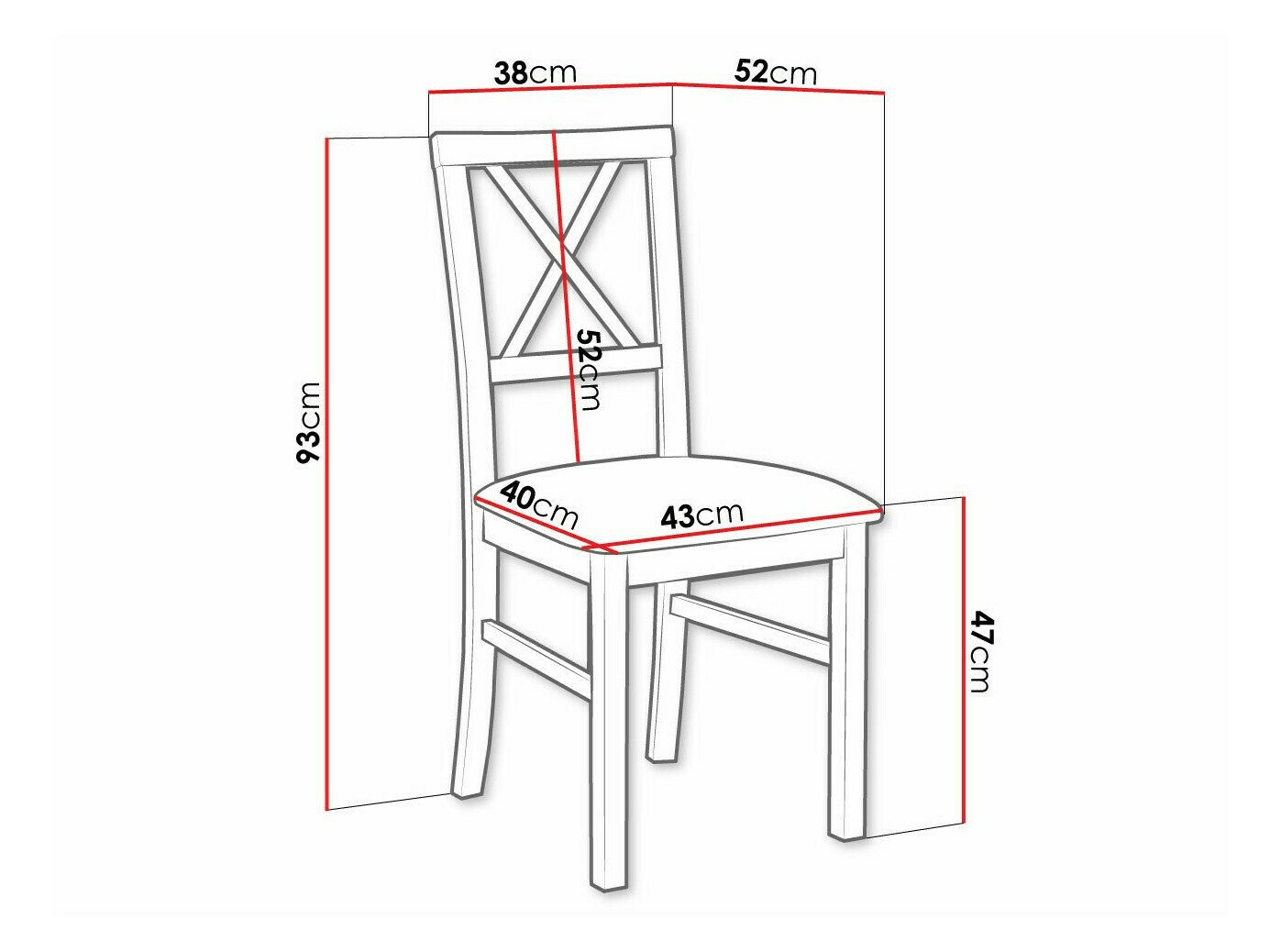 Chaise Victorville 156 (Blanc)