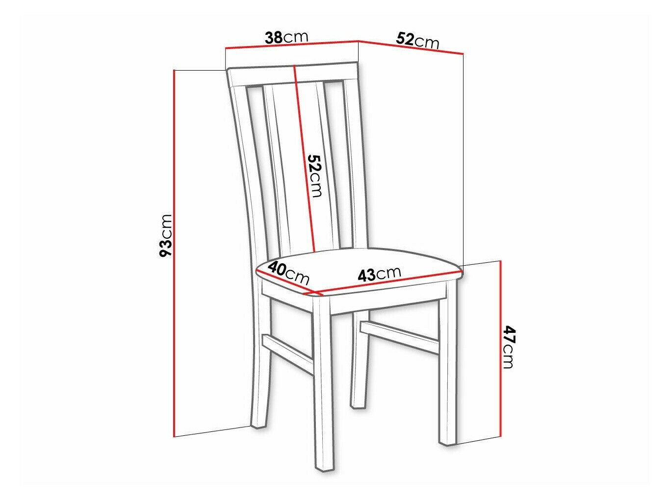 Chaise Victorville 157 (Noix)