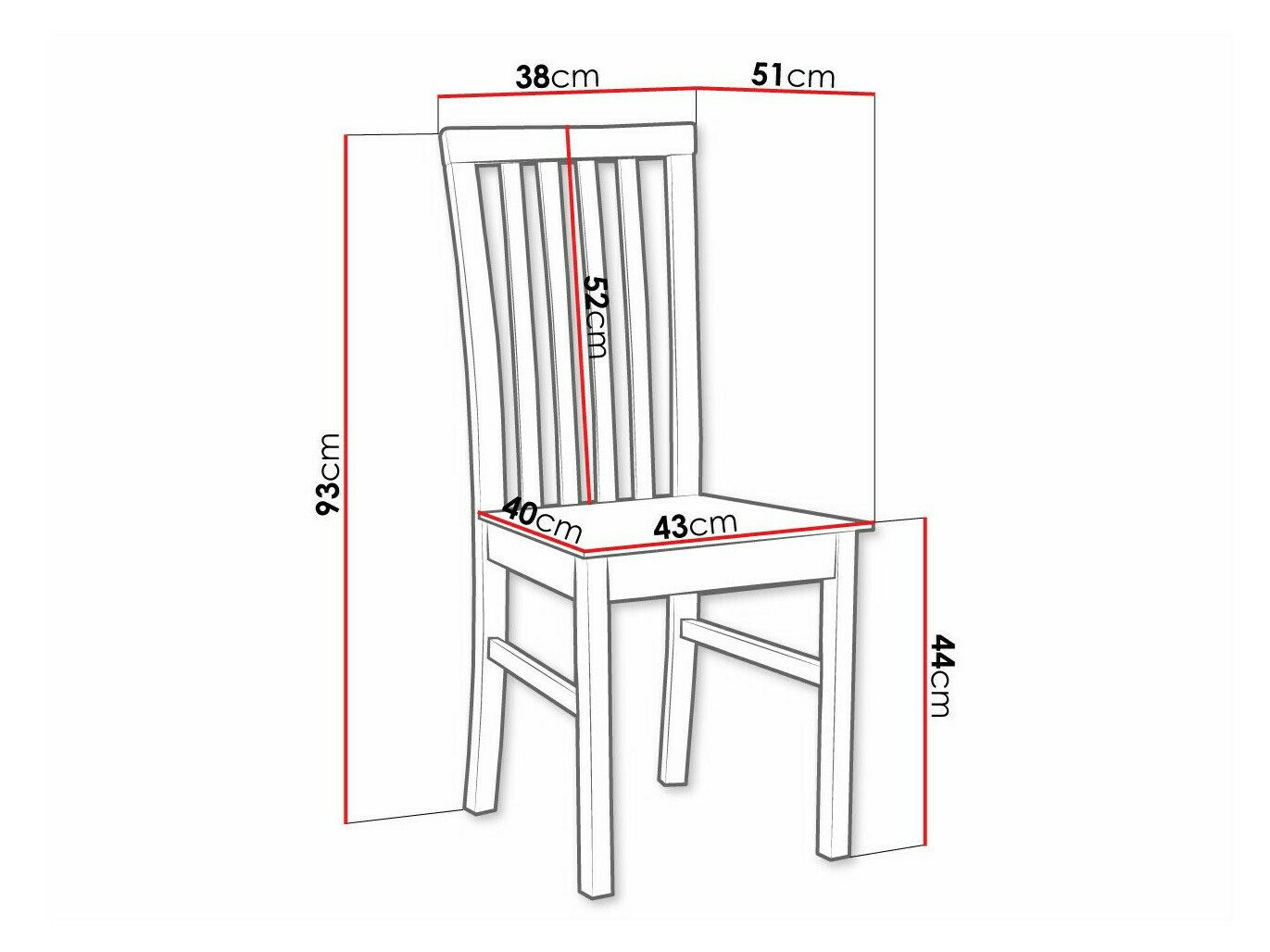 Chaise Victorville 159 (Blanc)