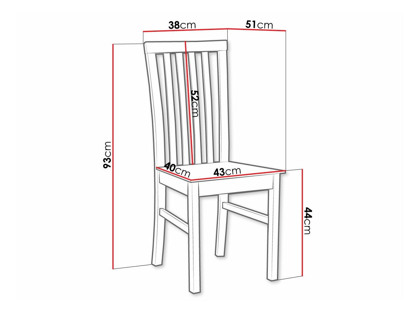 Chaise Victorville 159 (Noix)