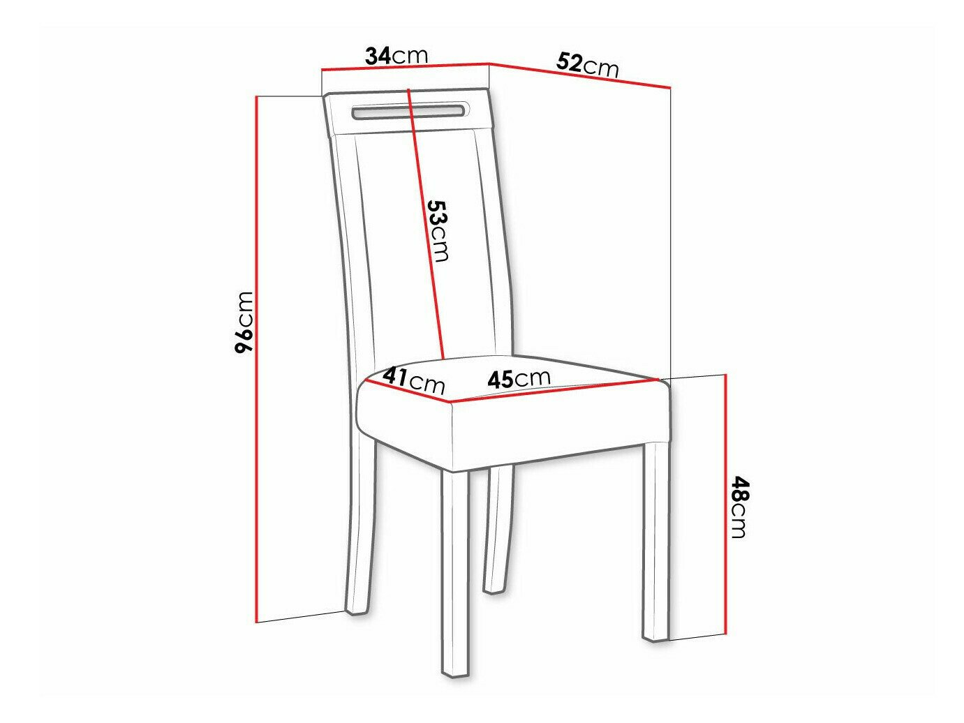 Chaise Victorville 162 (Blanc)