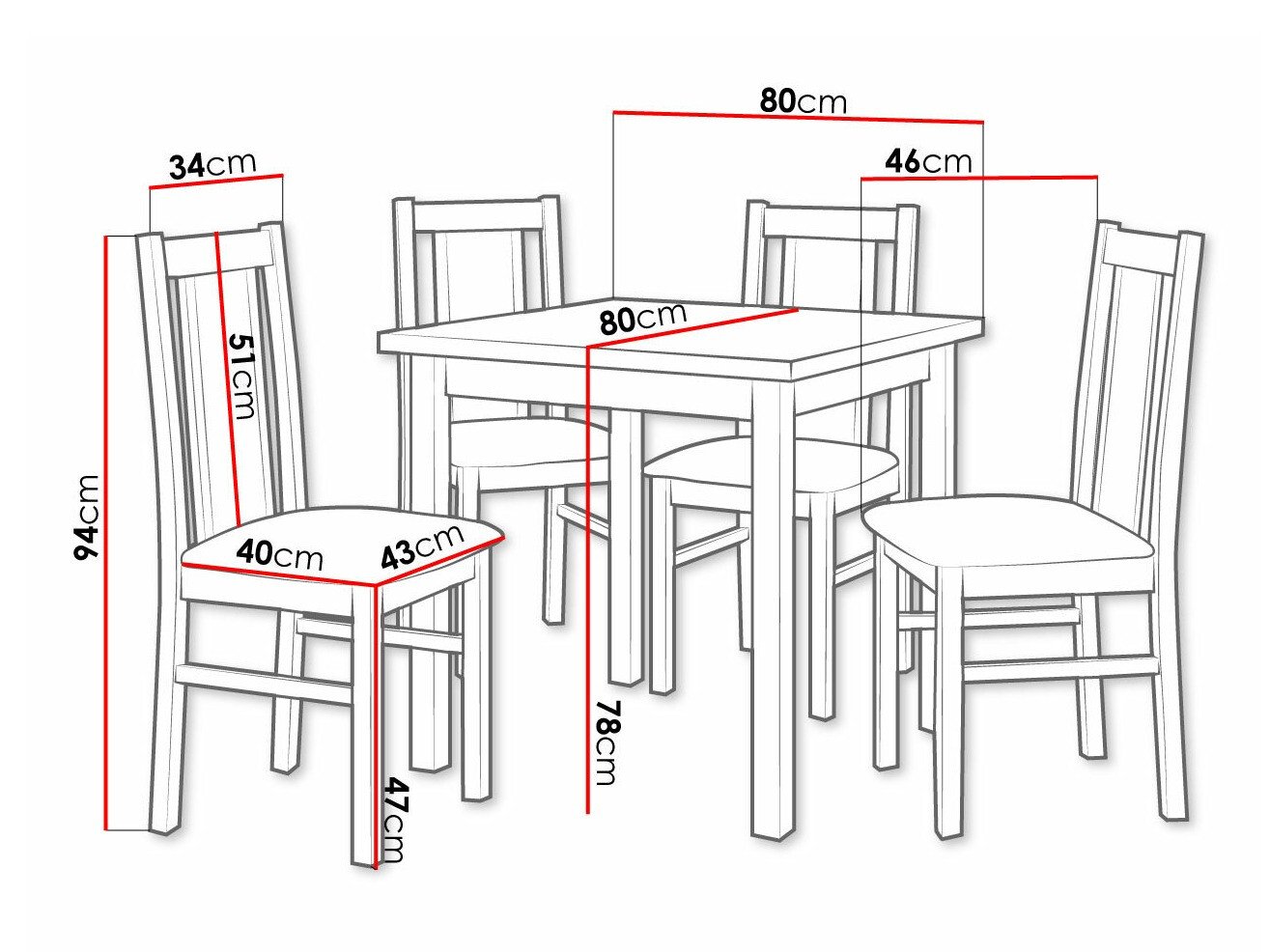 Salle à manger complète Victorville 310 (Noix)