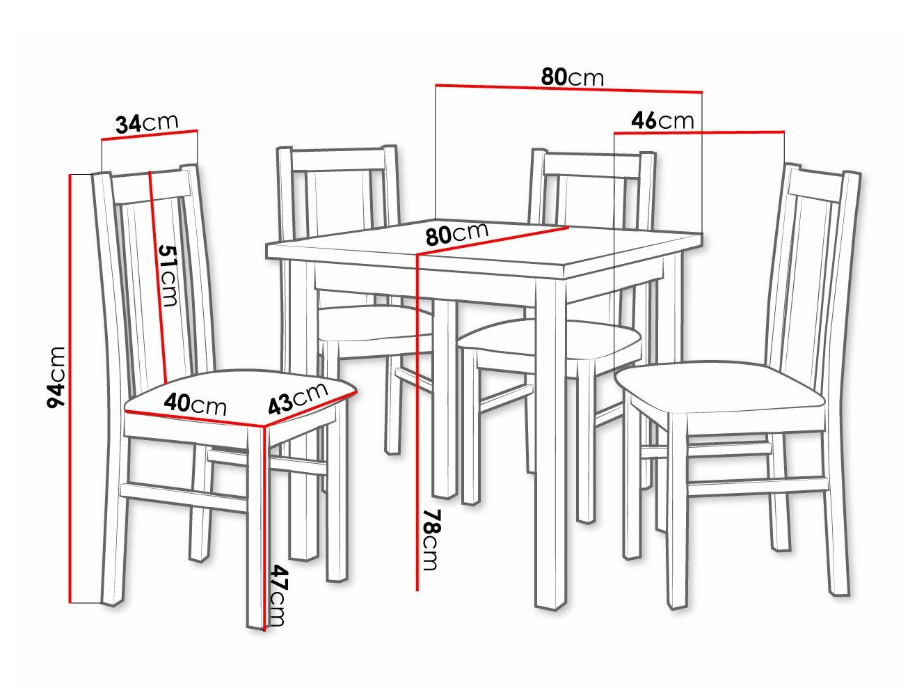 Salle à manger complète Victorville 310 (Noix)