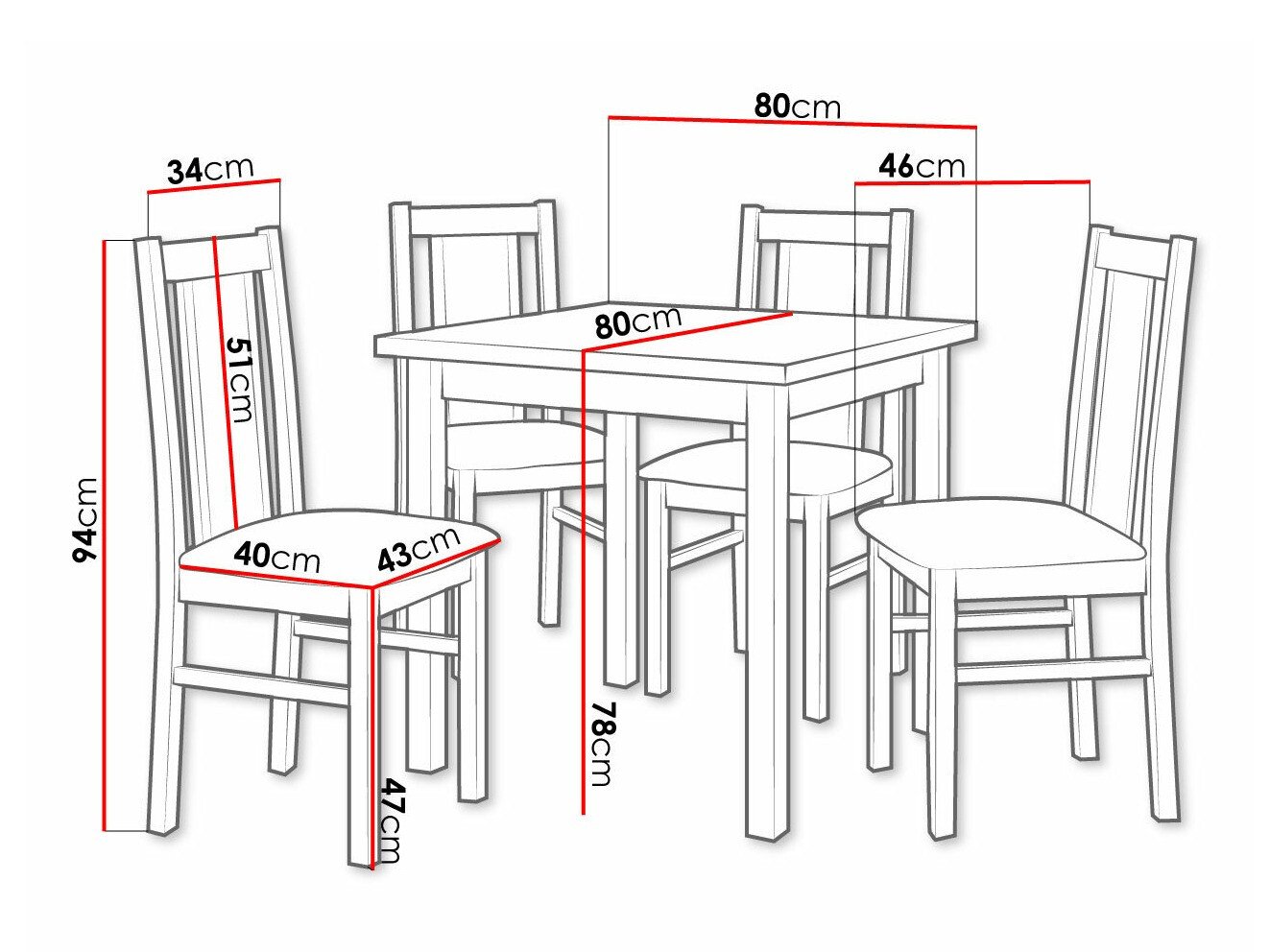 Salle à manger complète Victorville 310 (Sonoma chêne)