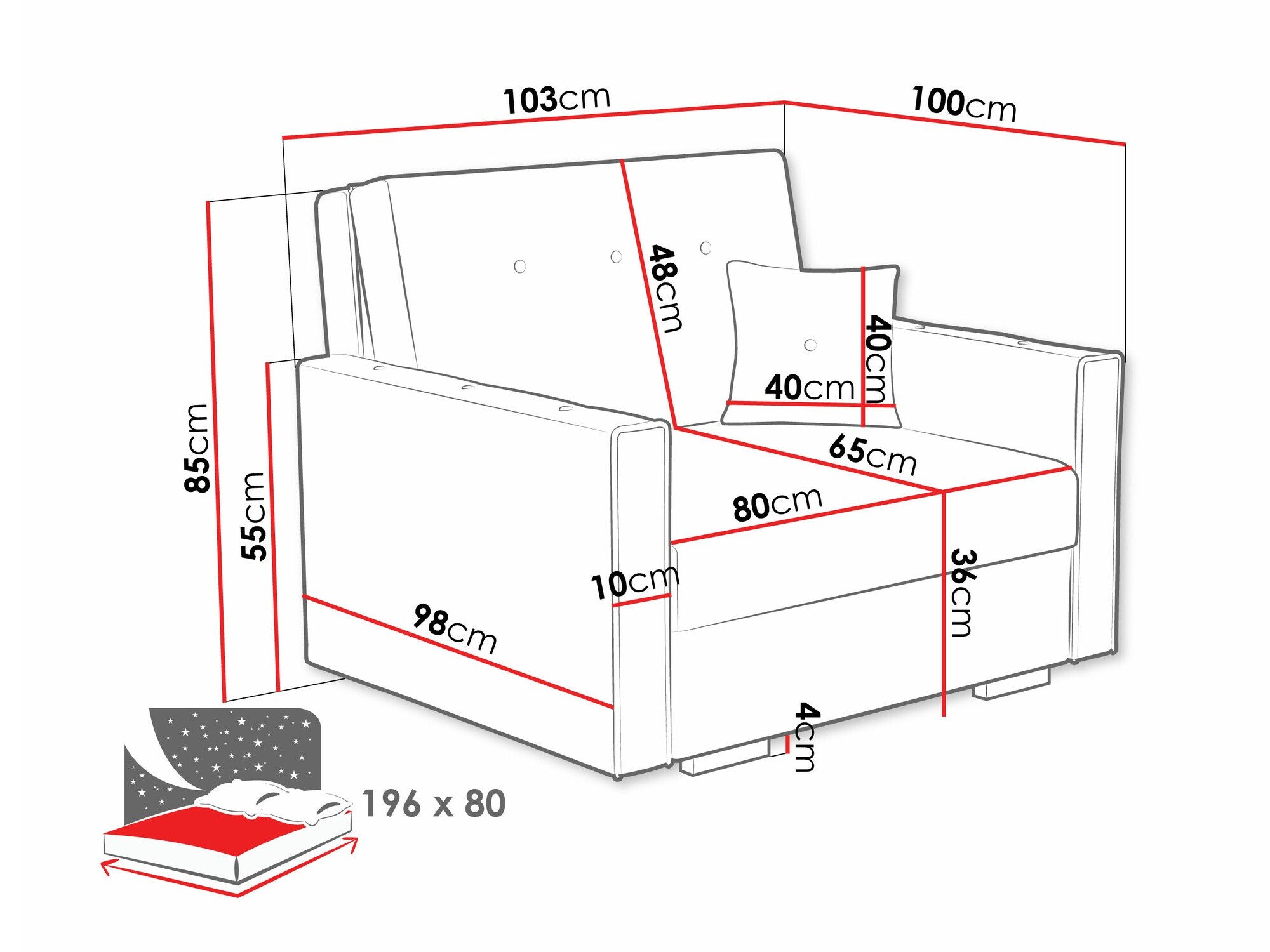 Fauteuil Caelrin I (Coral 15)