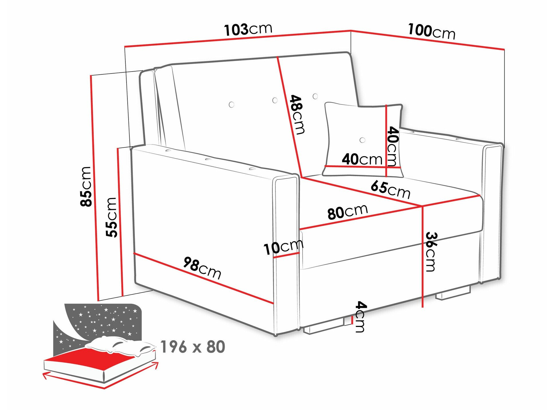 Fauteuil Caelrin I (Coral 45)