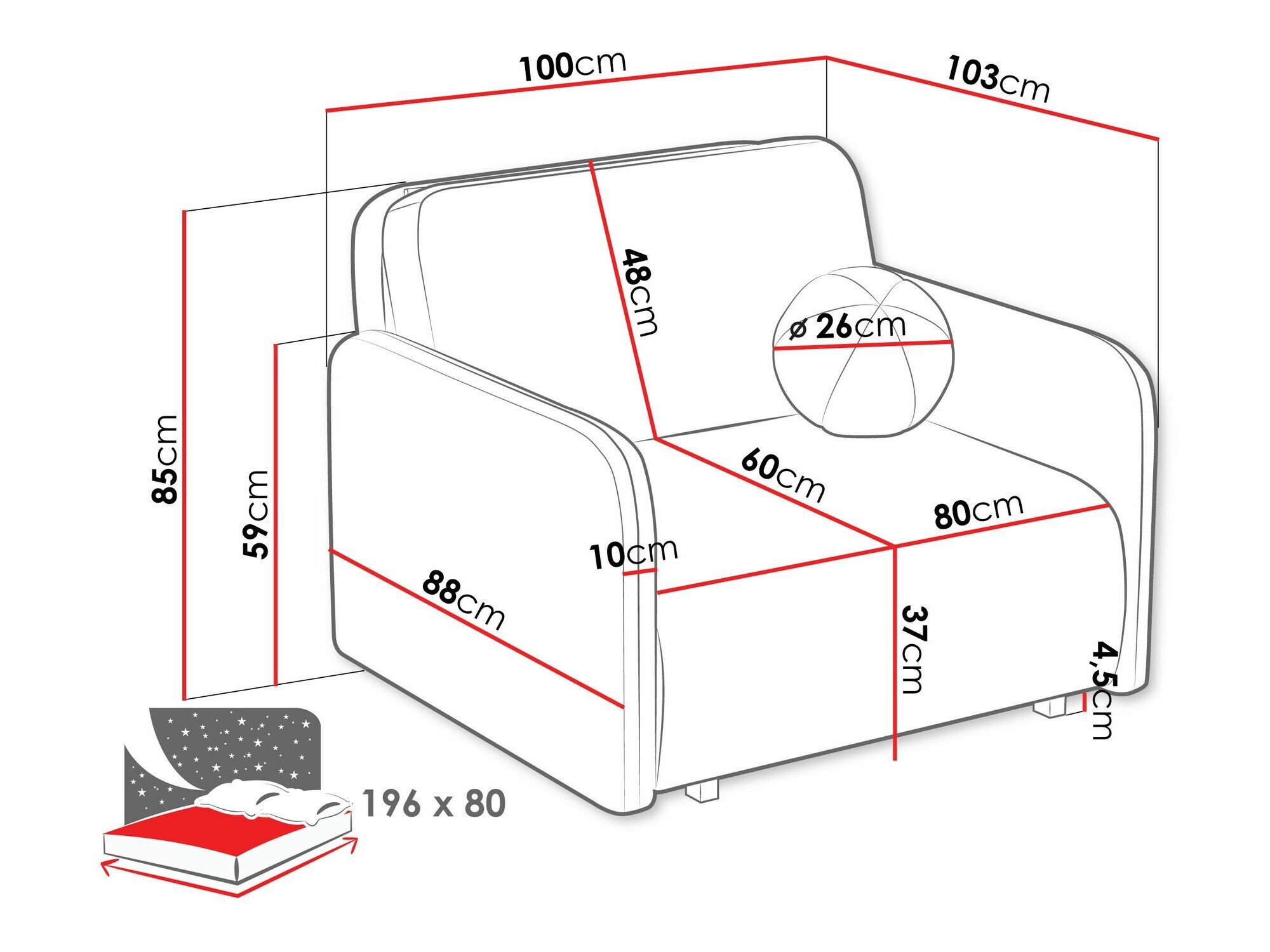 Fauteuil Poetal I (Velo 635)