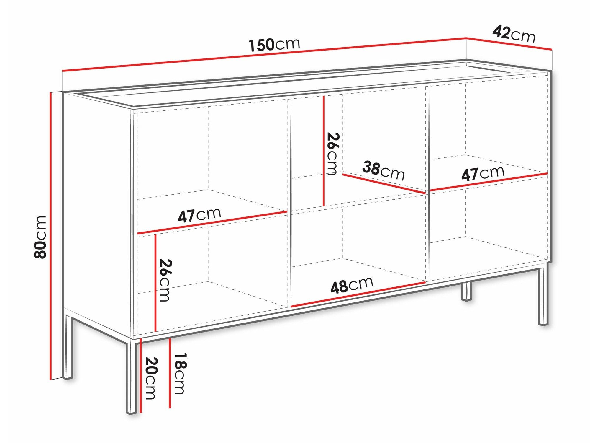 Buffet Lunole 101 (Cachemire)